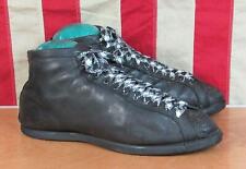 Tênis de basquete vintage década de 1930 couro preto cano alto tênis esportivo antigo comprar usado  Enviando para Brazil