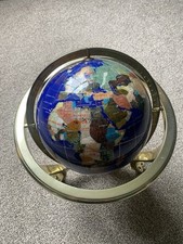 Lapis lazuli globe for sale  WHITEHAVEN