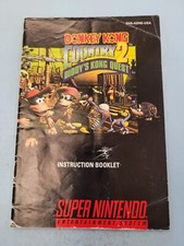 DONKEY KONG COUNTRY 2 ~ Super Nintendo SNES Manual de Instruções SOMENTE comprar usado  Enviando para Brazil