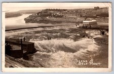 Cinto Montana~Cena de área~Dam & Power House~Having Good Time~1925 RPPC comprar usado  Enviando para Brazil