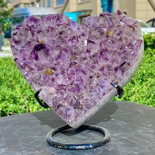 4.67LB Natural Alta Calidad Cristal de Cuarzo Amatista Amor Decoración + Soporte segunda mano  Embacar hacia Mexico