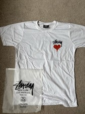 White stussy tee for sale  SOUTH CROYDON