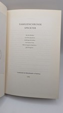 Speckter familienchronik speck gebraucht kaufen  Kiel