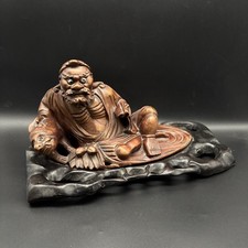 Asiatische holzfigur buddha gebraucht kaufen  Brieselang