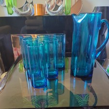 Vintage whitefriars blue for sale  SLEAFORD