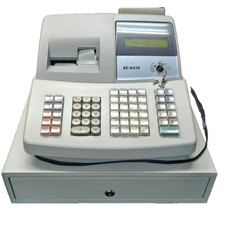 Caixa registradora Sharp XE-A41s impressora dupla com manual e chaves - FUNCIONA TESTADO! comprar usado  Enviando para Brazil