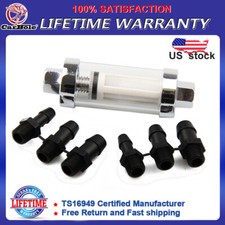 Filtro de combustível em linha Carbole universal 1/4" 5/16" 3/8" vidro cromado lavável comprar usado  Enviando para Brazil