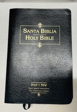 BÍBLIA SAGRADA SANTA BIBLIA NVI NIV NOVA VERSÃO INTERNACIONAL LIVRO BILÍNGUE ESPANHOL comprar usado  Enviando para Brazil