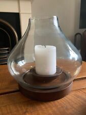 Glass hurricane lamp for sale  DARLINGTON