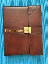 Dokumentenmappe leder a4 gebraucht kaufen  Kiel