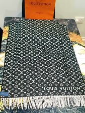JOGO DE CACHECÓIS LOUIS VUITTON EM MP2907 PRETO UNISSEX PERFEITO PRESENTE MATERIAL DE SEDA E LÃ, usado comprar usado  Enviando para Brazil