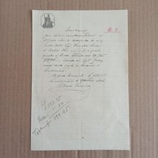 1896 carta bollata usato  San Pietro di Morubio