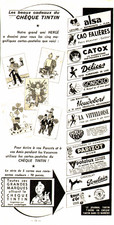 Publicité tintin cartes d'occasion  Villecresnes