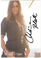 Christina plate riginalautogra gebraucht kaufen Christina plate riginalautogra gebraucht kaufen  Landsberied