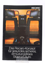 Recaro prospekt 1979 gebraucht kaufen  Münster