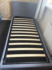 Single grey ottoman for sale  BRADFORD