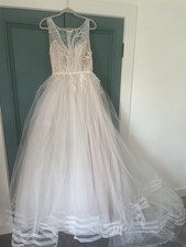 Wedding dress blush for sale  SLEAFORD