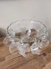 Piece glass punch for sale  PETERBOROUGH