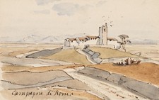 Landschaft der Campagna di Roma, um 1890, Aquarell Realismus Unbekannt (19.Jhd) comprar usado  Enviando para Brazil