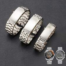 Pulseira de relógio masculina de aço inoxidável sólido pulseiras de metal ajuste OMEGA 18/20/22mm comprar usado  Enviando para Brazil