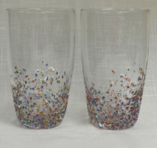 Par de Copos de Vidro Vintage Aderia Tsugaru Vidro Nebuta Confette Art comprar usado  Enviando para Brazil