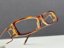 Armações de óculos femininas Miu Miu marrom dourado quadrado fino VMU 12E NP: 165€ comprar usado  Enviando para Brazil