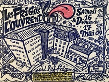 Sérigraphie Rehausse Signé À La Main Frigo PAELLA CHIMICOS - Michel PALACIOS Art na sprzedaż  Wysyłka do Poland