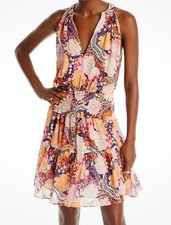 A.L.C. Vestido Courtney de seda multi floral dividido gola V pulôver sem mangas tamanho 4, usado comprar usado  Enviando para Brazil