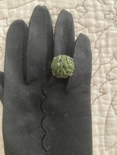 Vintage green carved for sale  Fairfax
