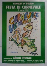 Manifesto pubblicitario carnev usato Manifesto pubblicitario carnev usato  Villar Focchiardo