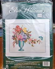 Elsa Williams STANFORD FLORAL Kit de Bordado Crewel Vaso Floral Borboletas EUA comprar usado  Enviando para Brazil