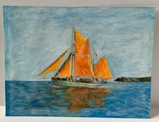 Vintage seascape watercolour for sale  PENZANCE
