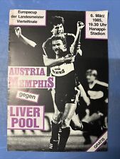 Áustria Memphis V Liverpool - Copa da Europa QF - 6 de março de 1985 comprar usado  Enviando para Brazil