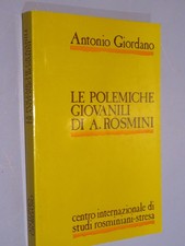 Polemiche giovanili rosmini usato  Salerno