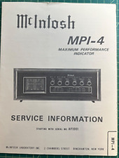 Mcintosh mpi serice for sale  Forest Hills
