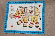 Indian elephant embroidered for sale  WIGSTON