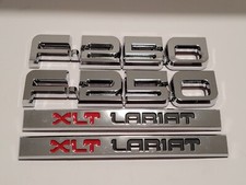 87 88 89 90 91 FORD F-250 XLT LARIAT EMBLEMA LATERAL LOGOTIPO EMBLEMA SÍMBOLO PLACA FABRICANTE DE EQUIPAMENTO ORIGINAL, usado comprar usado  Enviando para Brazil