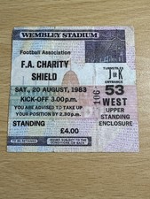 1983 charity shield for sale  LEICESTER