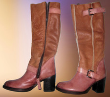 Bottes cuir marron d'occasion  Fonsorbes