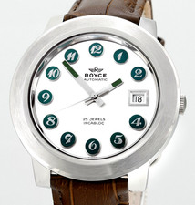 Relógio de pulso masculino vintage suíço ROYCE data automática aço inoxidável comprar usado  Enviando para Brazil