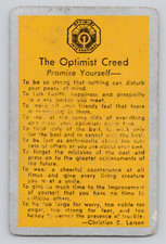 Usado, Cartão de troca The Optimist Creed publicidade Three of Hearts Christian D Larson comprar usado  Enviando para Brazil