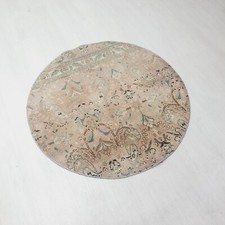 Tapete circular vintage turco tapete redondo boêmio 3,6x3,6 pés comprar usado  Enviando para Brazil