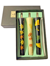 Velas orgânicas tradicionais japonesas 3 na caixa 4 3/4" de altura com pavio comprar usado  Enviando para Brazil