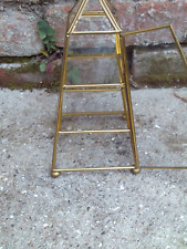 Brass glass pyramid for sale  GATESHEAD