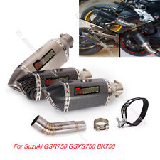 Suzuki GSR750 GSXS750 BK750 Exhaust System Silenciadores Mid Link Pipe Slip-on, usado comprar usado  Enviando para Brazil