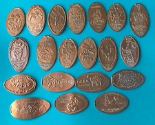 LOTE DE 20 CENTAVOS MICKEY TINKER BELL DONALD RIDES DISNEY PRENSADO ALONGADO PENNY comprar usado  Enviando para Brazil