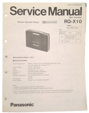 Mini cassete Panasonic manual de serviço original RQ-X10 comprar usado  Enviando para Brazil