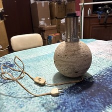 Lampa Da Tavolo Anni 70 In Travertino  comprar usado Lampa Da Tavolo Anni 70 In Travertino  comprar usado  Enviando para Brazil