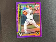 Refrator Bady Basso 2025 Topps Chrome roxo novato Oakland A's 16/250 C49 comprar usado  Enviando para Brazil