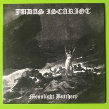 Judas Iscariot ‎– Moonlight Butchery LP Black Metal Blue Vinyl 33rpm Heavy Hard comprar usado  Enviando para Brazil